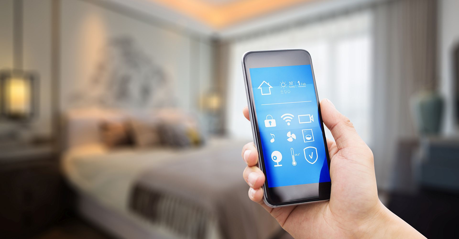 Smart room device power reader