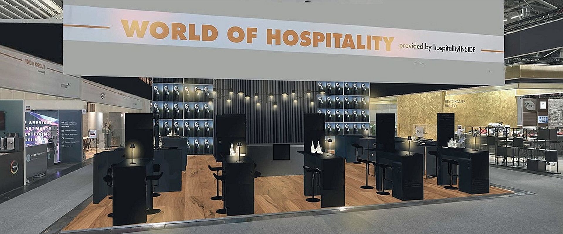 World of Hospitality Expo Real 2022 booth design 